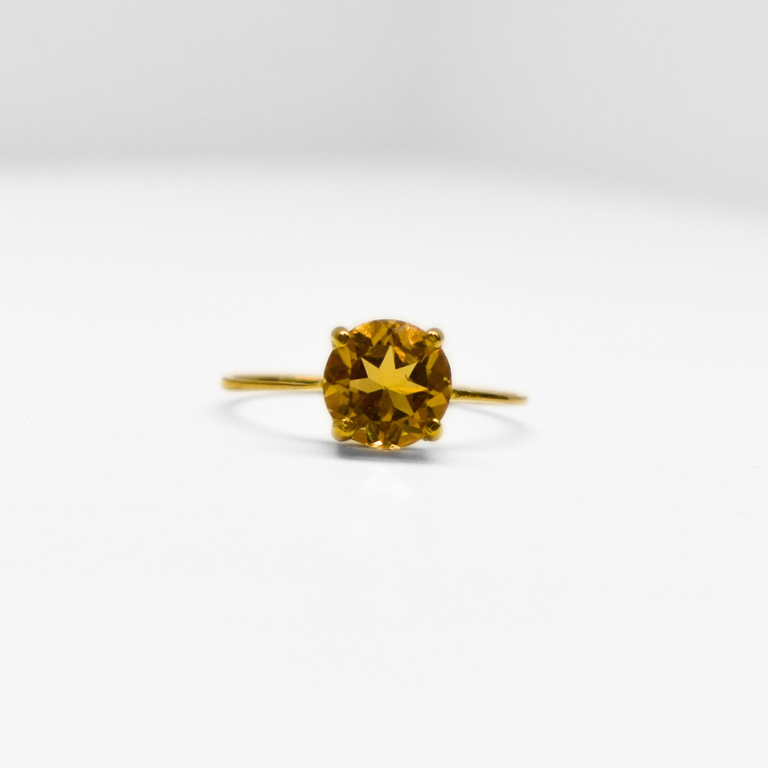 Picture of Round Citrine ColorPop Ring